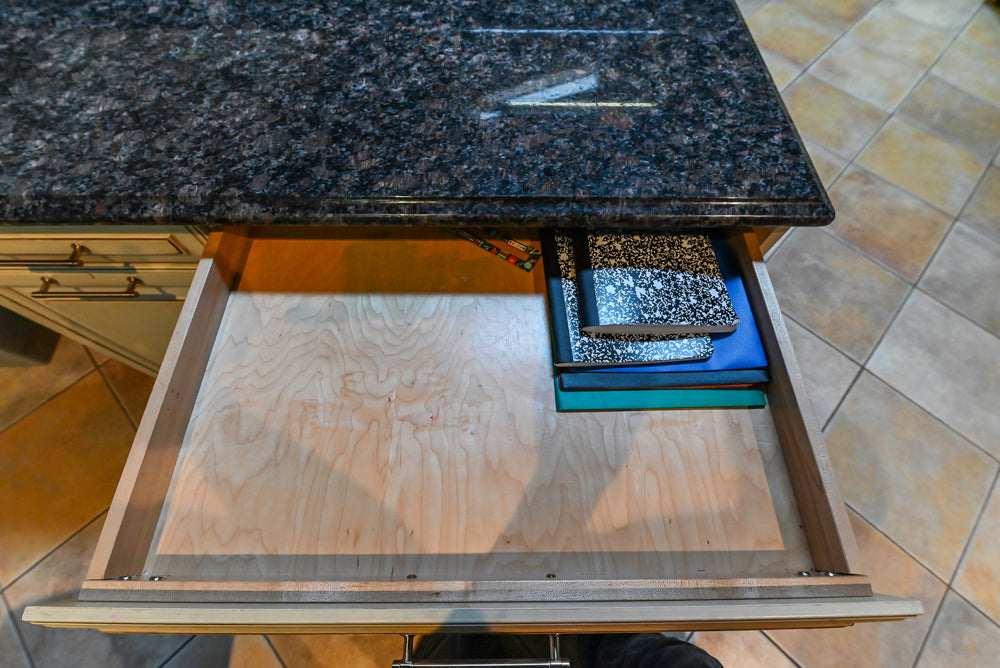 Millbrook Custom Traditional Cream Kitchen with Island, Granite Countertops & Appliances