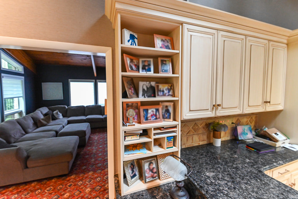 Millbrook Custom Traditional Cream Kitchen with Island, Granite Countertops & Appliances