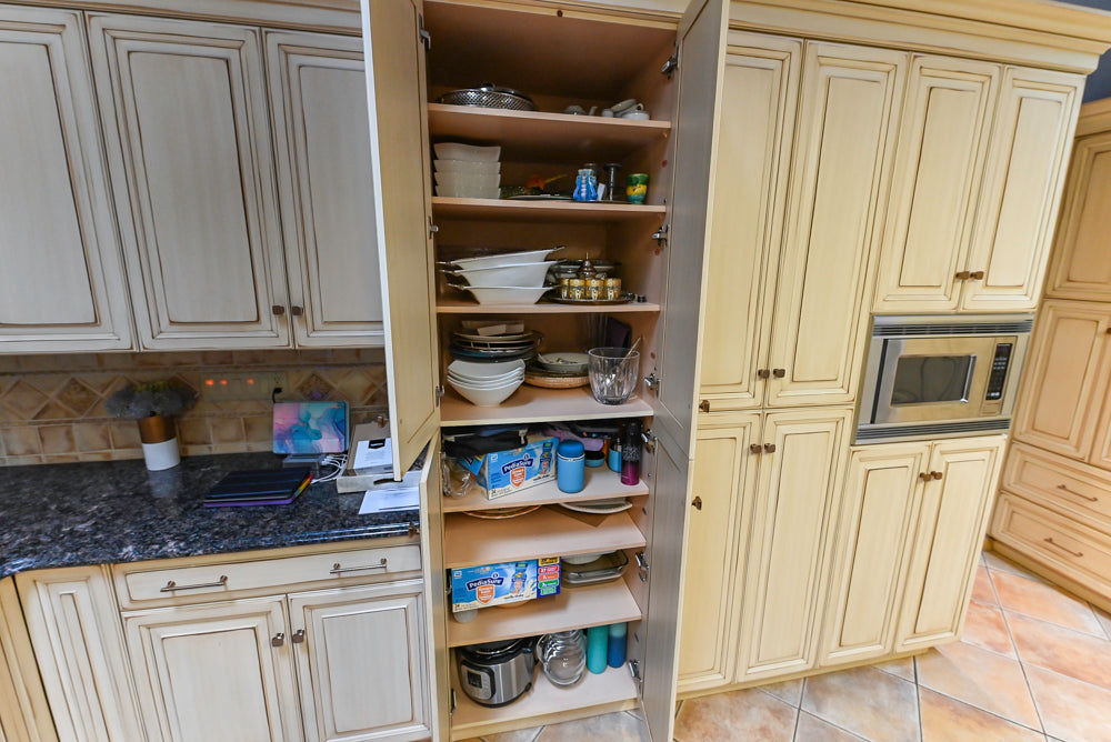 Millbrook Custom Traditional Cream Kitchen with Island, Granite Countertops & Appliances