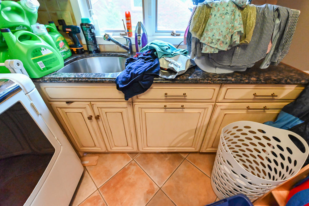 Millbrook Custom Traditional Cream Laundry Room with Sink