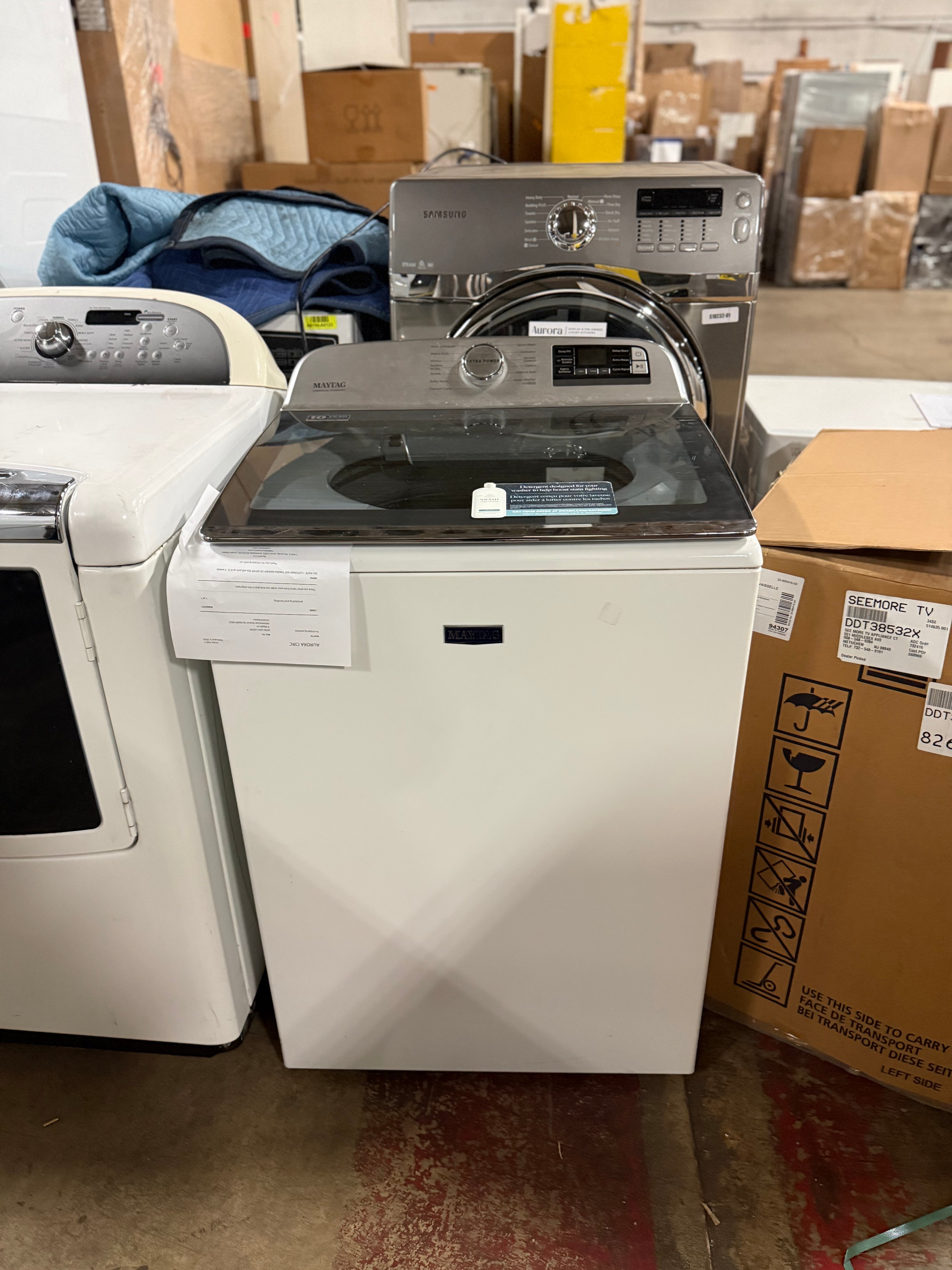 Maytag MVW7232HW 27" White Top Load Smart Washer