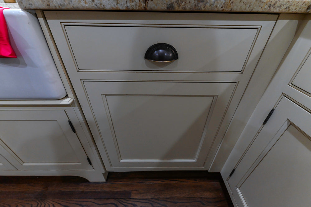 Signature Custom Cabinetry Traditional Cream Kitchen with Dry Bar and Desk Area