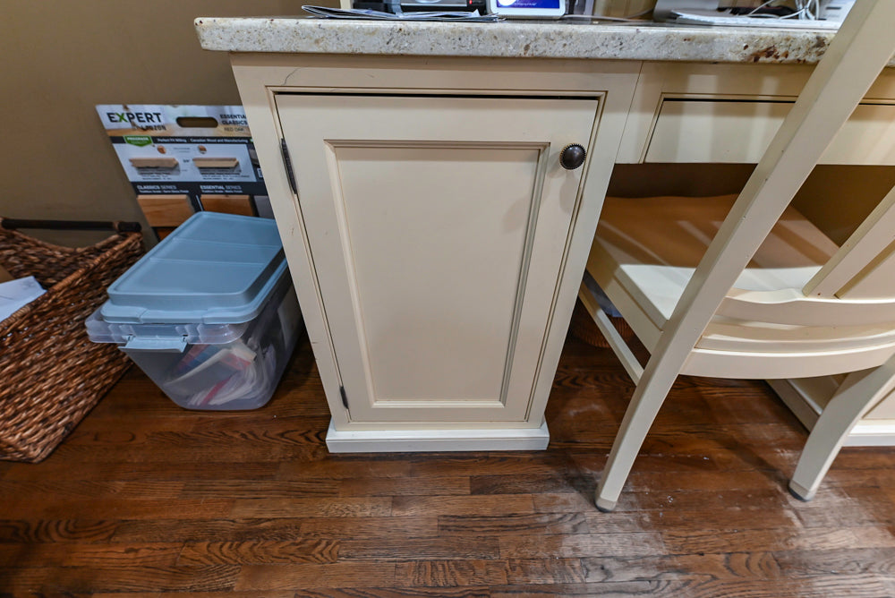 Signature Custom Cabinetry Traditional Cream Kitchen with Dry Bar and Desk Area