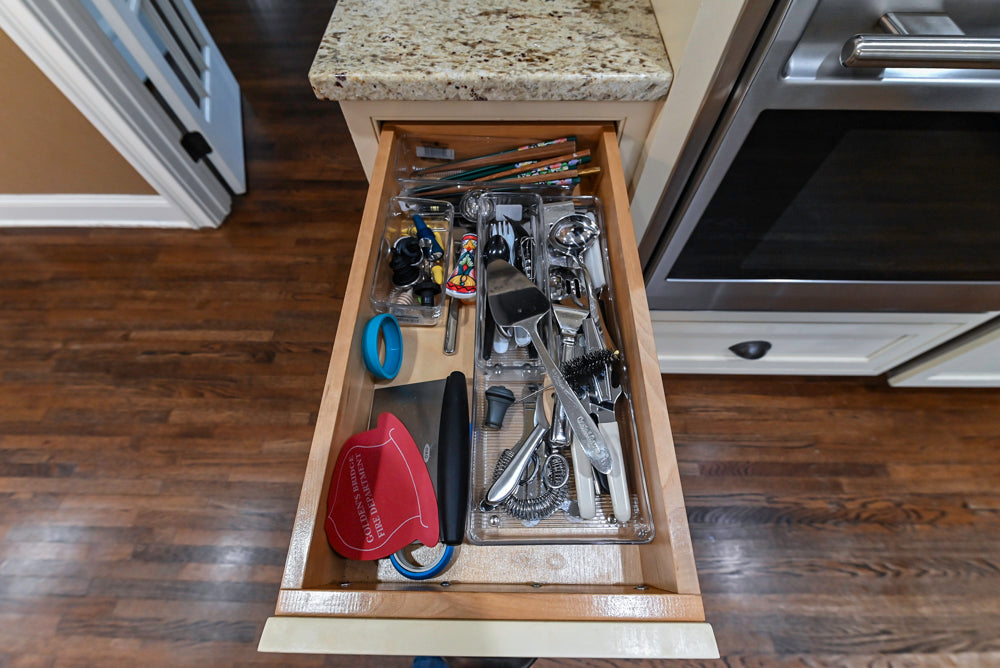 Signature Custom Cabinetry Traditional Cream Kitchen with Dry Bar and Desk Area