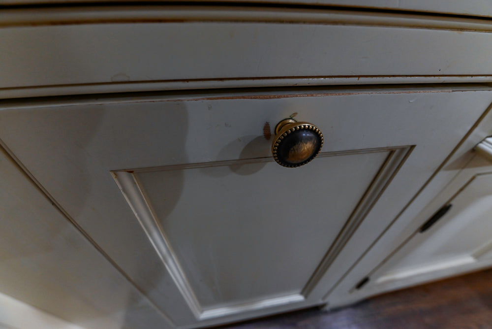 Signature Custom Cabinetry Traditional Cream Kitchen with Dry Bar and Desk Area