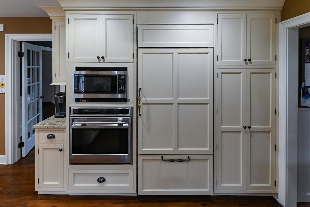 Signature Custom Cabinetry Traditional Cream Kitchen with Dry Bar and Desk Area