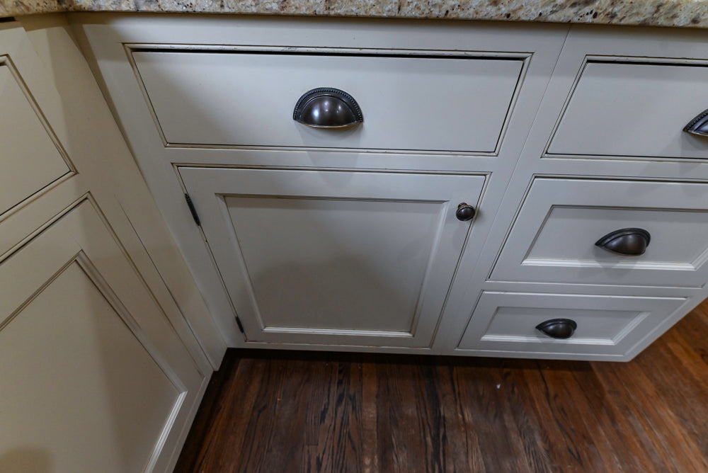 Signature Custom Cabinetry Traditional Cream Kitchen with Dry Bar and Desk Area