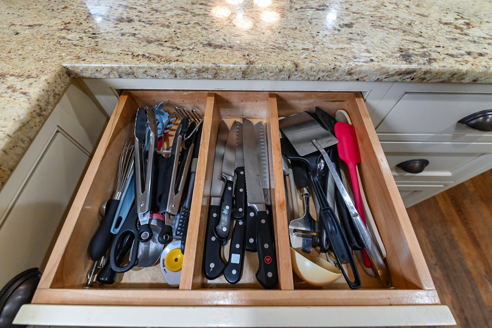 Signature Custom Cabinetry Traditional Cream Kitchen with Dry Bar and Desk Area