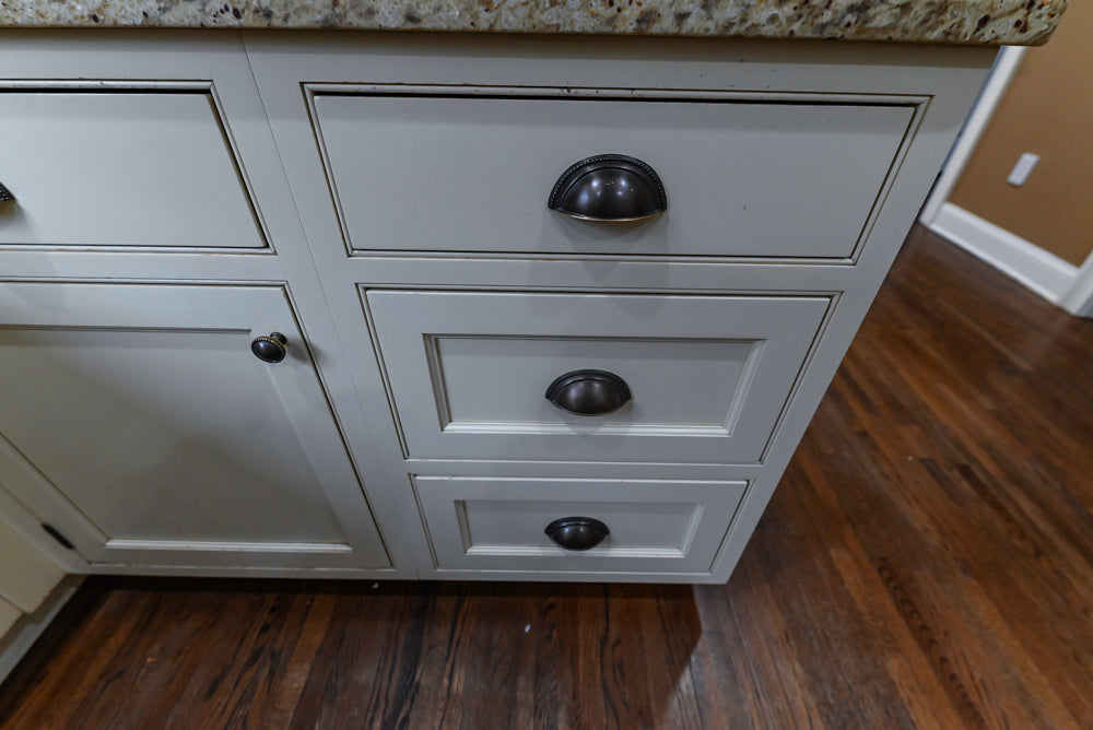 Signature Custom Cabinetry Traditional Cream Kitchen with Dry Bar and Desk Area