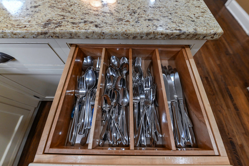 Signature Custom Cabinetry Traditional Cream Kitchen with Dry Bar and Desk Area