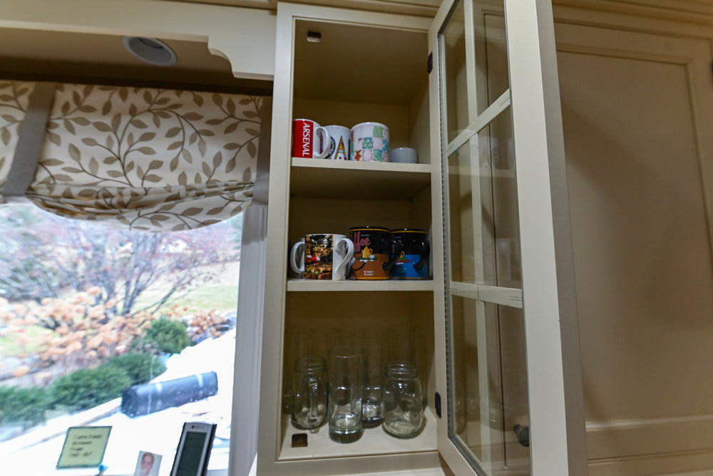 Signature Custom Cabinetry Traditional Cream Kitchen with Dry Bar and Desk Area