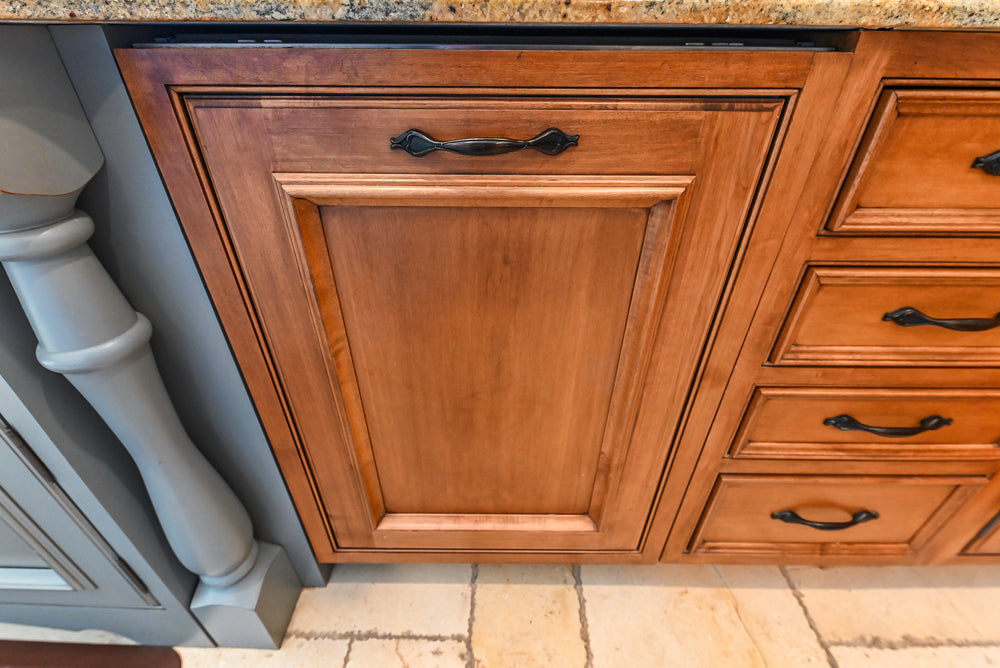 Signature Custom Cabinetry Traditional Multi-Tone Kitchen with Island, Dry Bar & Appliances