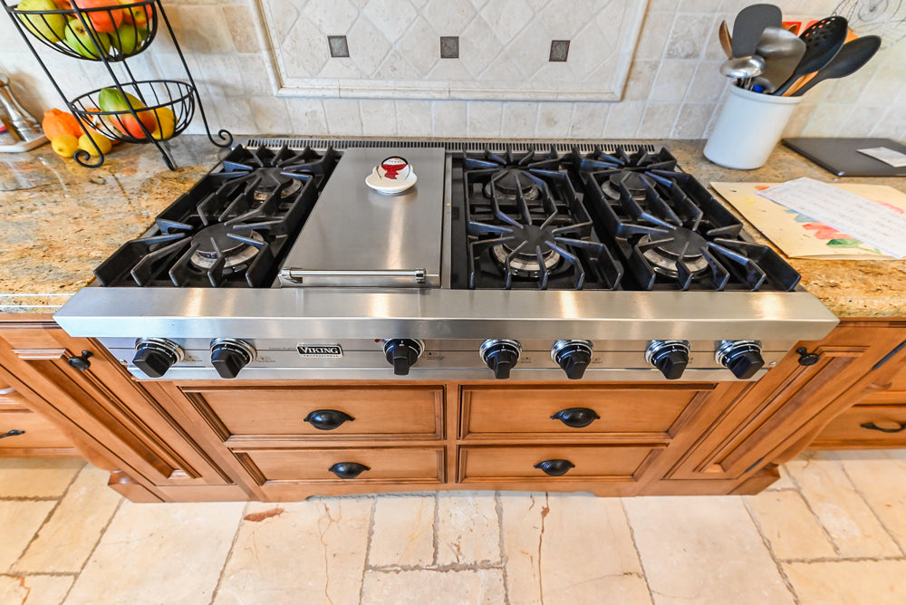 Signature Custom Cabinetry Traditional Multi-Tone Kitchen with Island, Dry Bar & Appliances