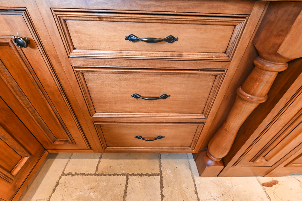 Signature Custom Cabinetry Traditional Multi-Tone Kitchen with Island, Dry Bar & Appliances