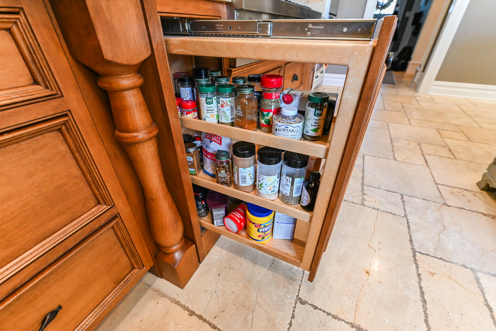 Signature Custom Cabinetry Traditional Multi-Tone Kitchen with Island, Dry Bar & Appliances