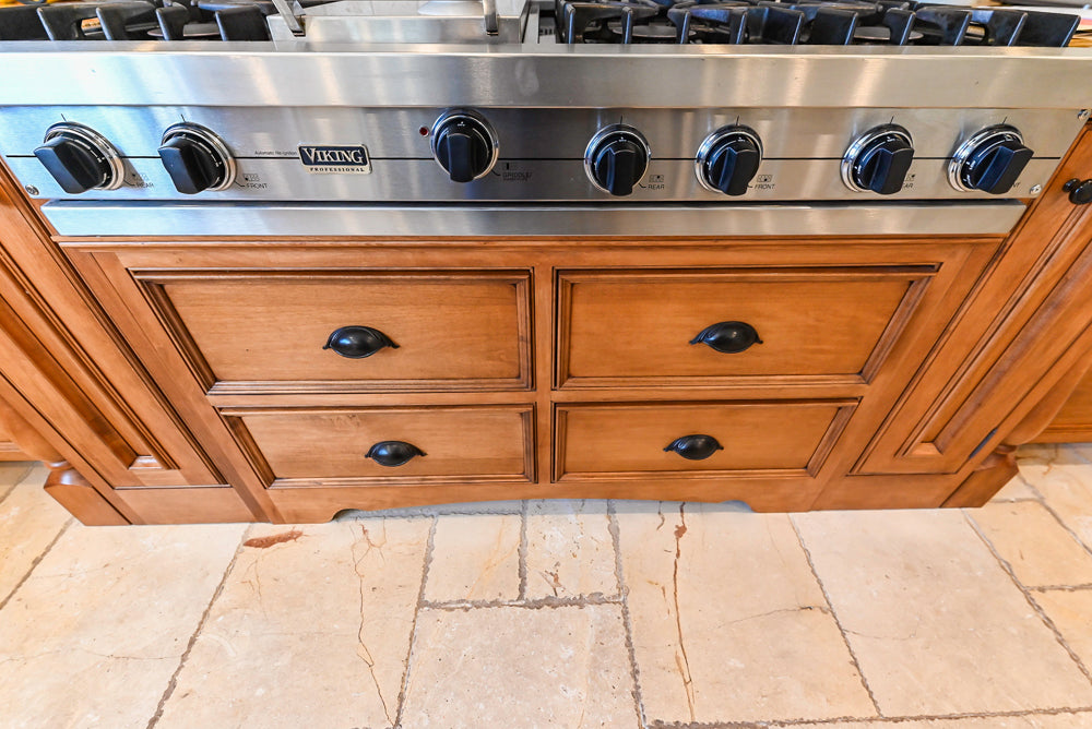 Signature Custom Cabinetry Traditional Multi-Tone Kitchen with Island, Dry Bar & Appliances