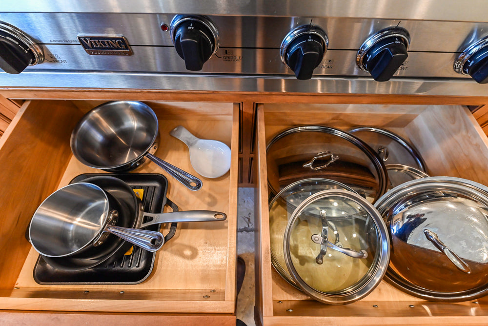 Signature Custom Cabinetry Traditional Multi-Tone Kitchen with Island, Dry Bar & Appliances