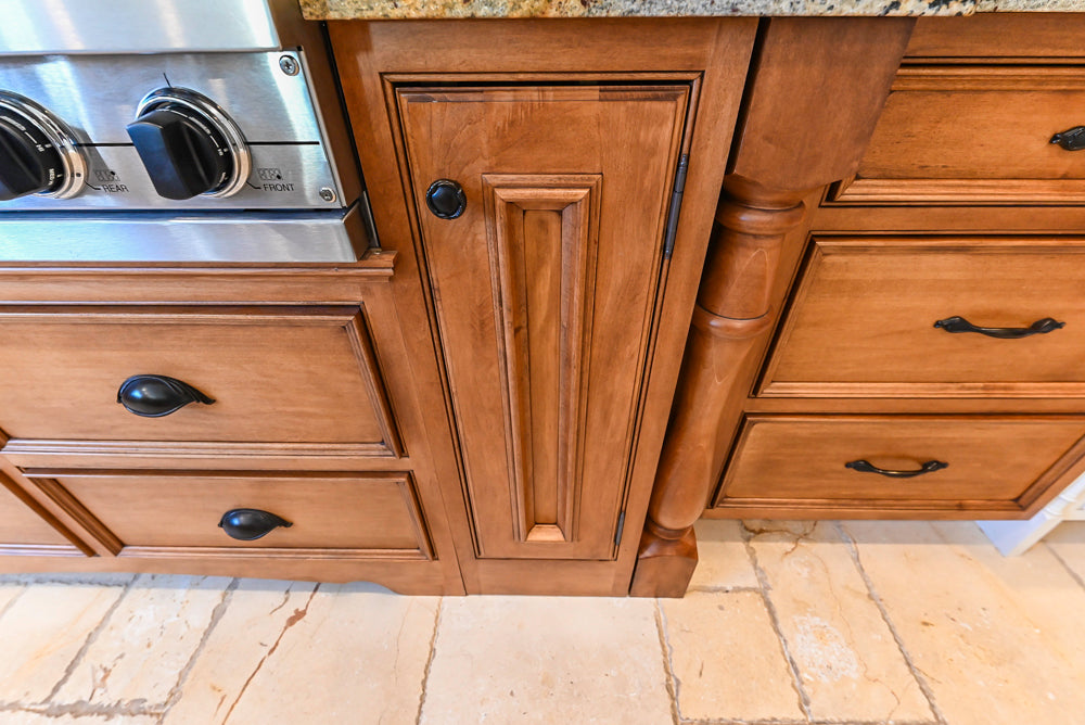 Signature Custom Cabinetry Traditional Multi-Tone Kitchen with Island, Dry Bar & Appliances