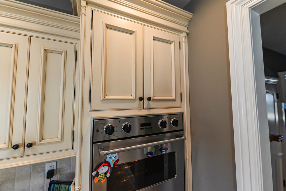 Signature Custom Cabinetry Traditional Multi-Tone Kitchen with Island, Dry Bar & Appliances