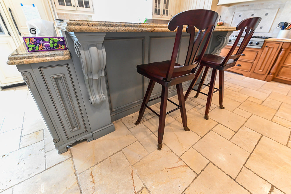 Signature Custom Cabinetry Traditional Multi-Tone Kitchen with Island, Dry Bar & Appliances