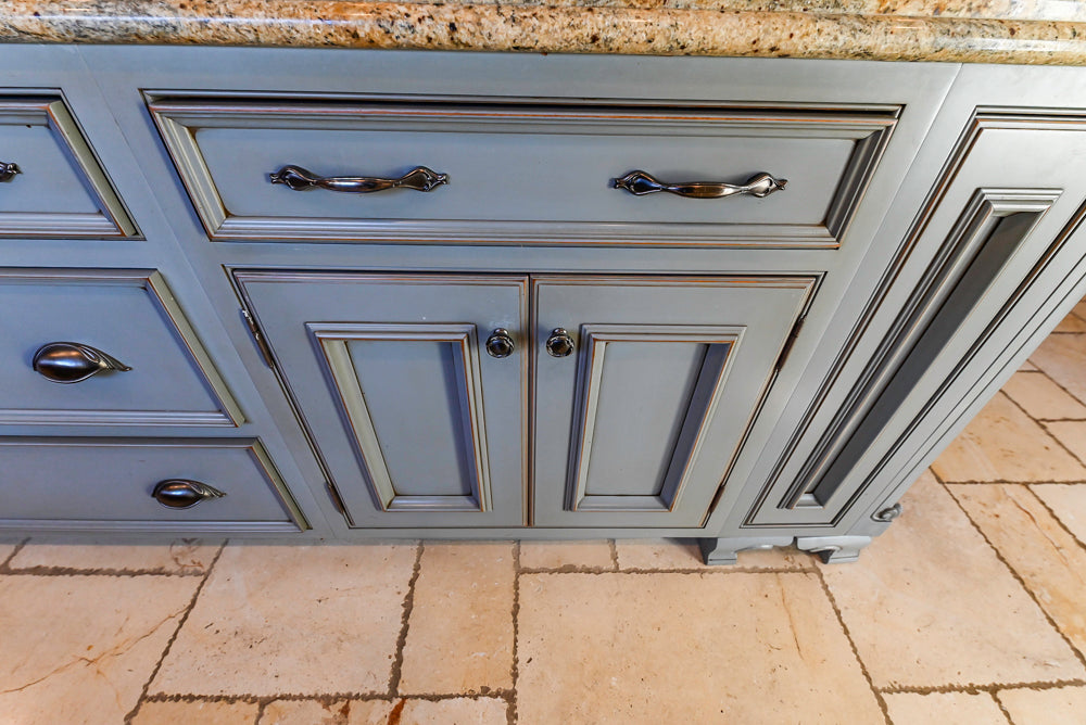 Signature Custom Cabinetry Traditional Multi-Tone Kitchen with Island, Dry Bar & Appliances