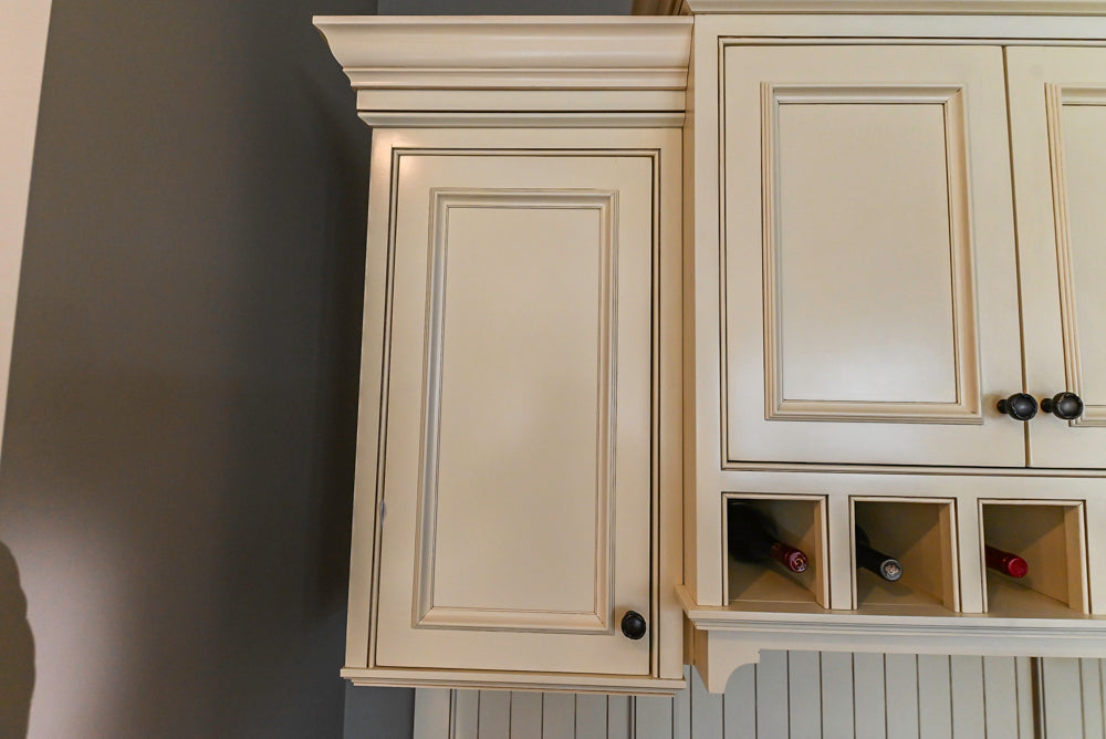 Signature Custom Cabinetry Traditional Multi-Tone Kitchen with Island, Dry Bar & Appliances