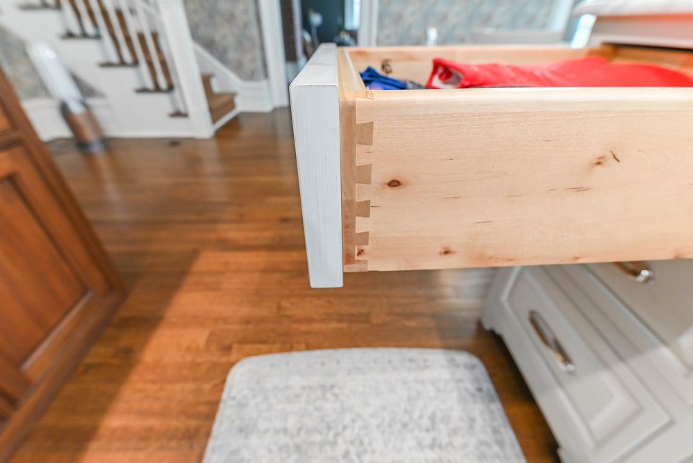 Canterbury Traditional White Kitchen with Island, Marble Countertops and La Cornue Range with Matching Hood
