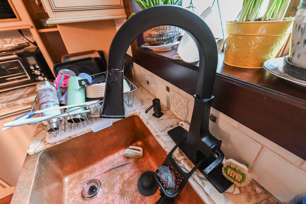 Traditional Creamy Brown Kitchen with Island, Marble Countertops and Appliances