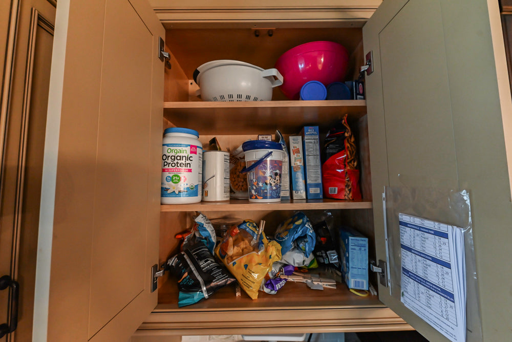 Traditional Creamy Brown Kitchen with Island, Marble Countertops and Appliances
