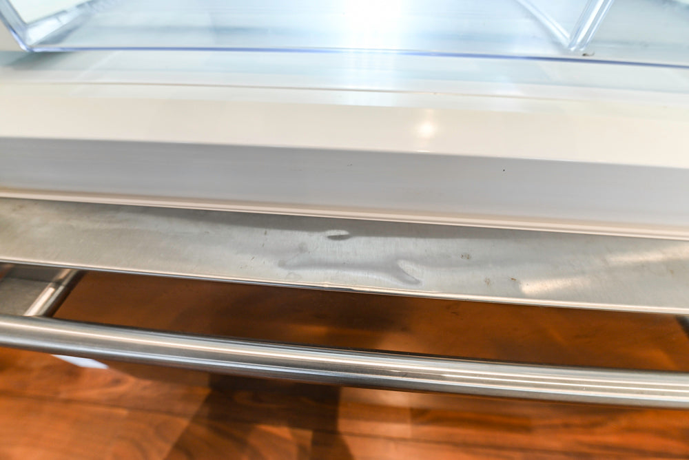 Modern Matte White Kitchen with Waterfall Island, Quartz Countertops & Miele Appliances