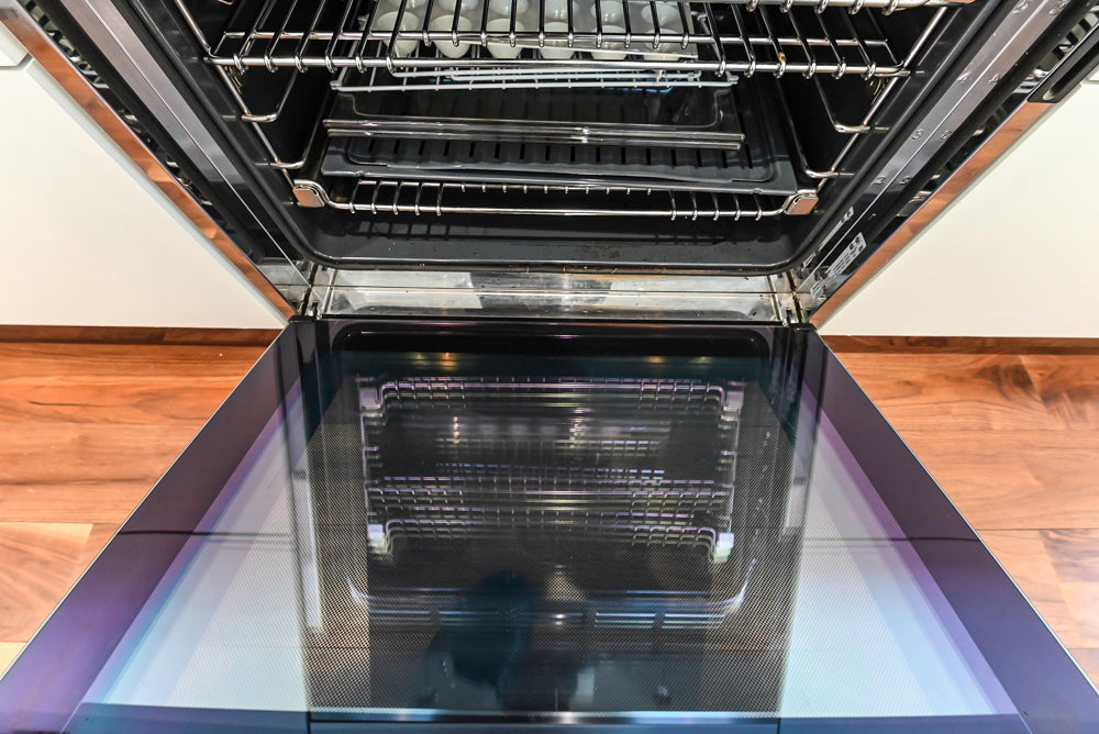 Modern Matte White Kitchen with Waterfall Island, Quartz Countertops & Miele Appliances