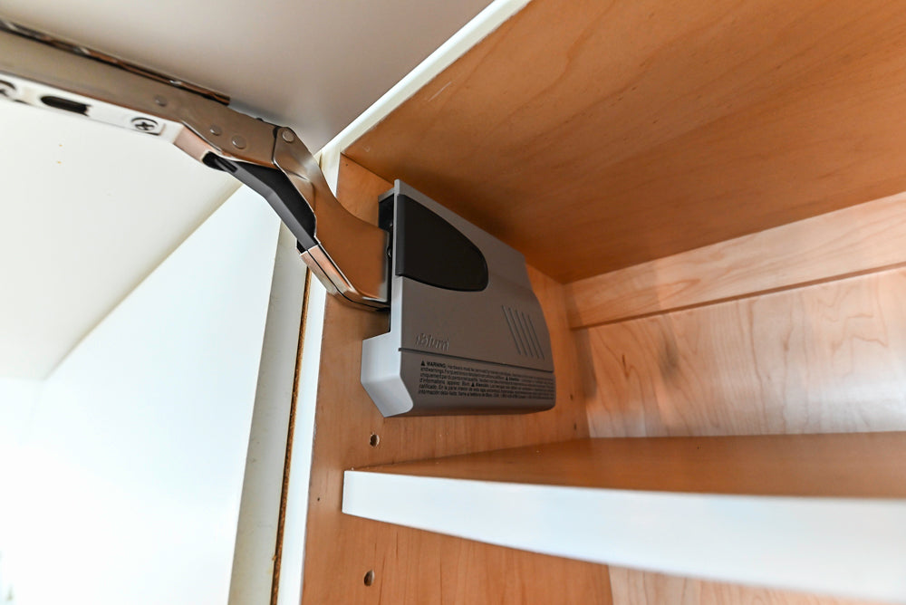Modern Matte White Kitchen with Waterfall Island, Quartz Countertops & Miele Appliances