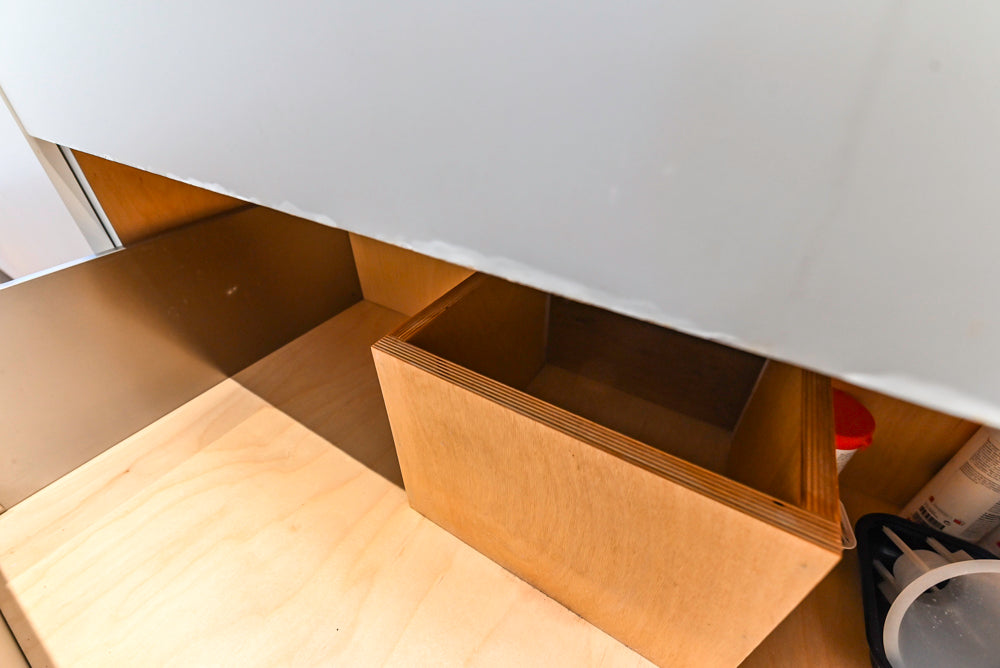 Modern Matte White Kitchen with Waterfall Island, Quartz Countertops & Miele Appliances