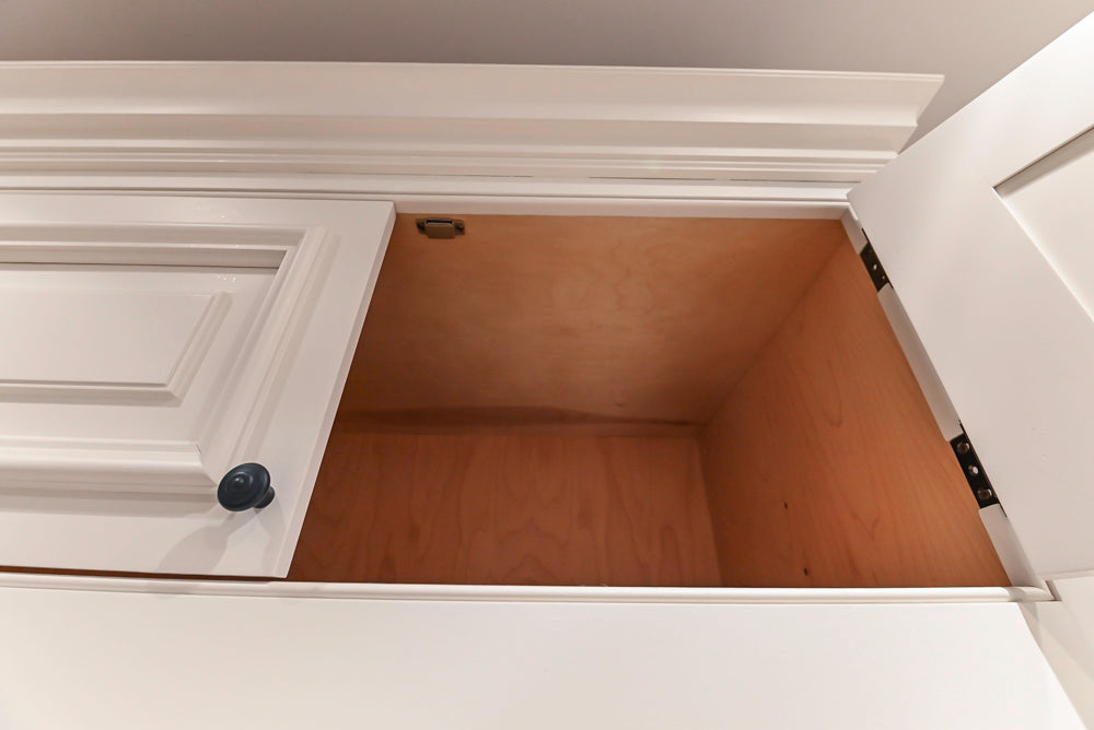 Quakermaid Traditional White Kitchen with Marble Countertops and Luxe Appliances