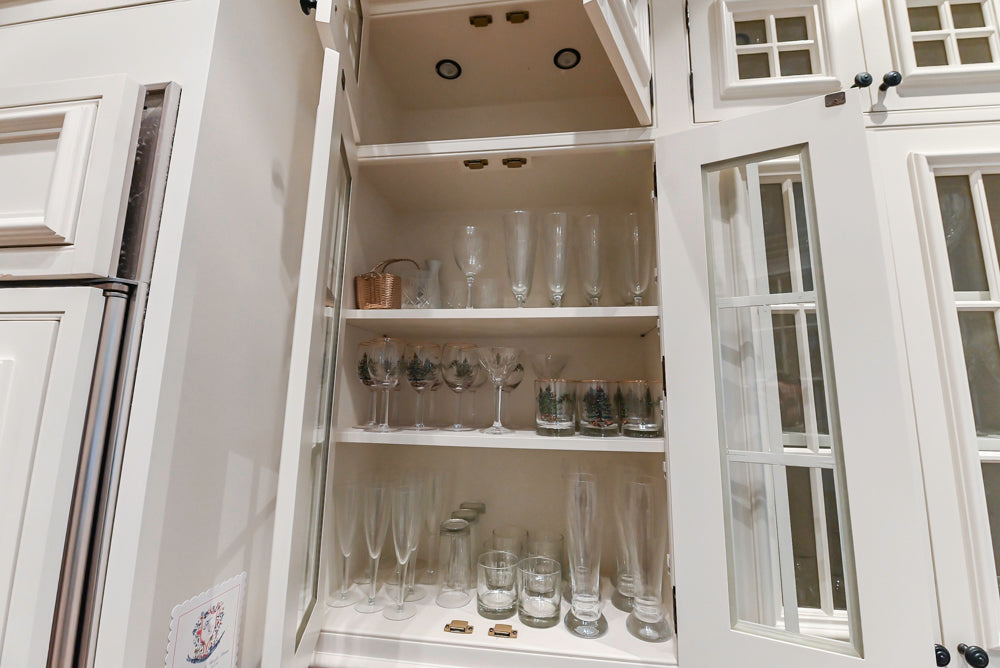 Quakermaid Traditional White Kitchen with Marble Countertops and Luxe Appliances