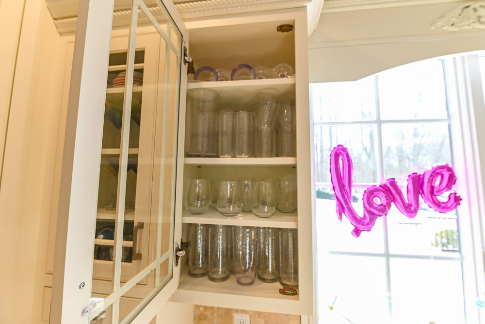 Traditional Light Cream Kitchen with Island, Granite Countertops and Appliances