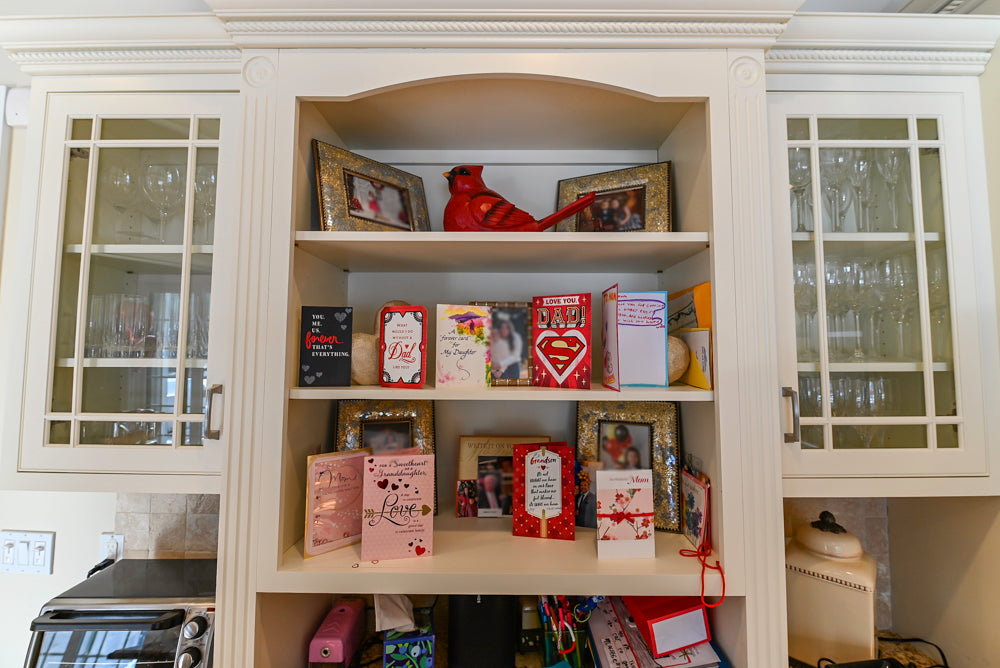 Traditional Light Cream Kitchen with Island, Granite Countertops and Appliances