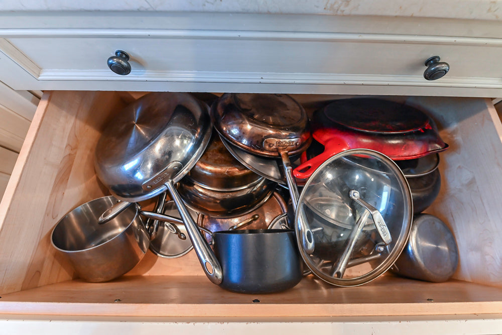 Wood-Mode Traditional Light Cream Kitchen with Marble Countertops and Wolf Range