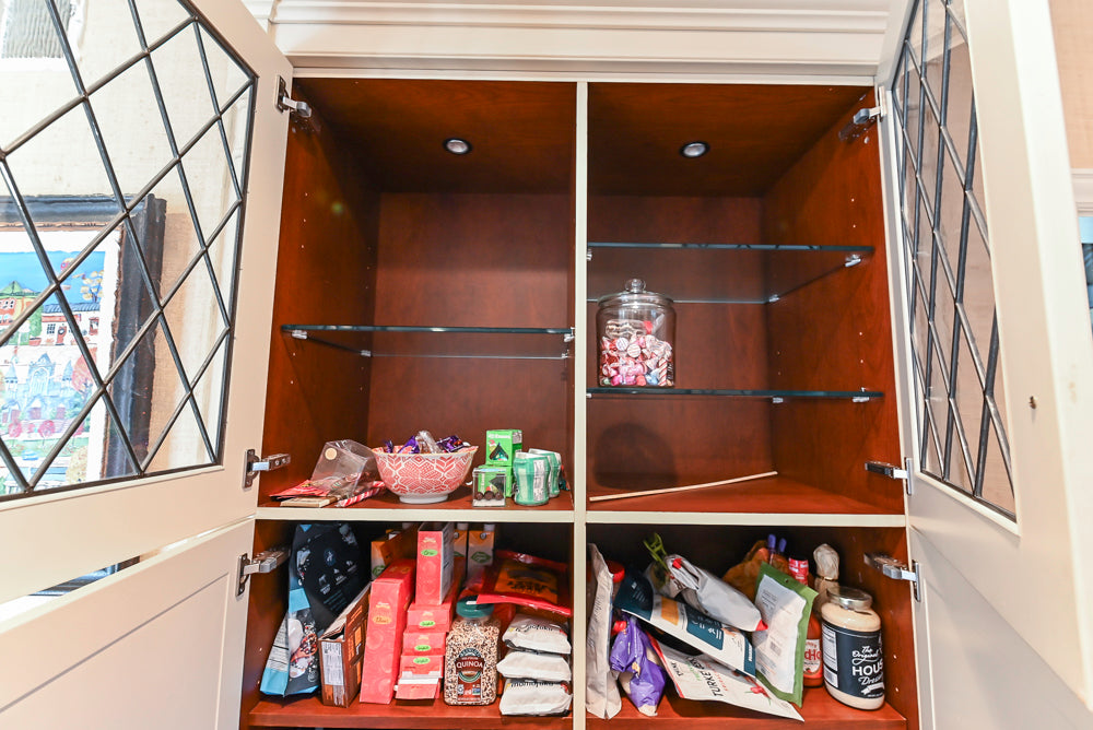 Wood-Mode Traditional Light Cream Kitchen with Marble Countertops and Wolf Range