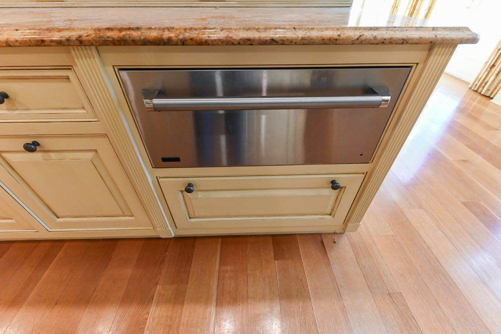 Christopher Peacock Traditional Cream Kitchen with Double Island, Granite Countertops & Appliances