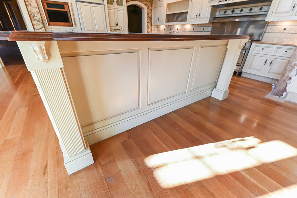 Christopher Peacock Traditional Cream Kitchen with Double Island, Granite Countertops & Appliances