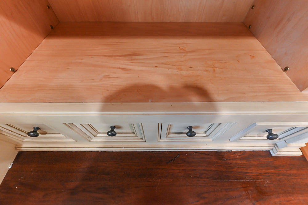 Christopher Peacock Traditional Cream Kitchen with Double Island, Granite Countertops & Appliances