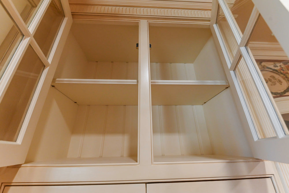 Christopher Peacock Traditional Cream Kitchen with Double Island, Granite Countertops & Appliances