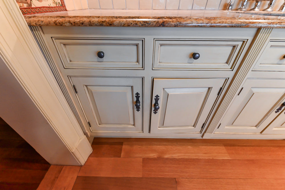 Christopher Peacock Traditional Cream Kitchen with Double Island, Granite Countertops & Appliances