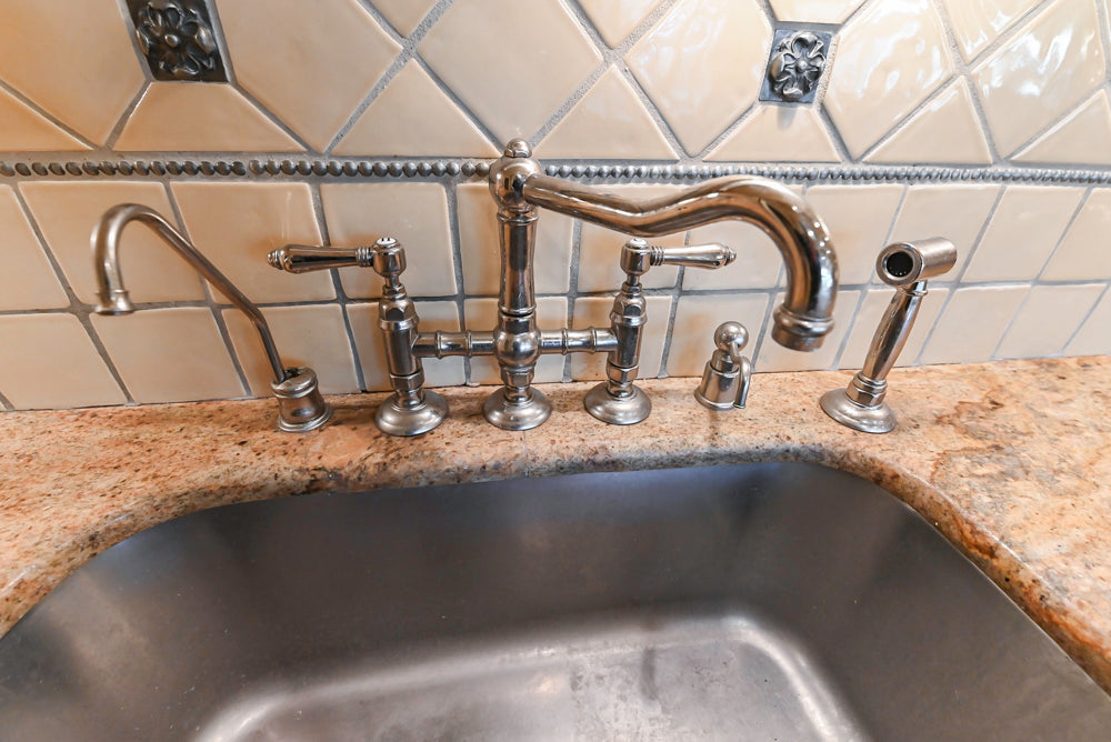 Christopher Peacock Traditional Cream Kitchen with Double Island, Granite Countertops & Appliances