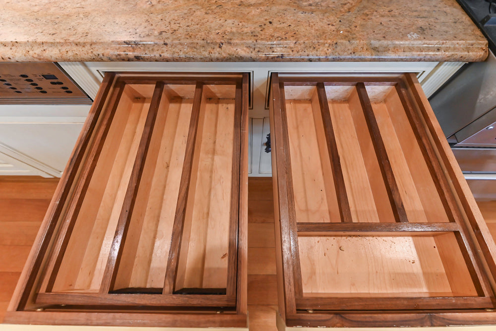 Christopher Peacock Traditional Cream Kitchen with Double Island, Granite Countertops & Appliances