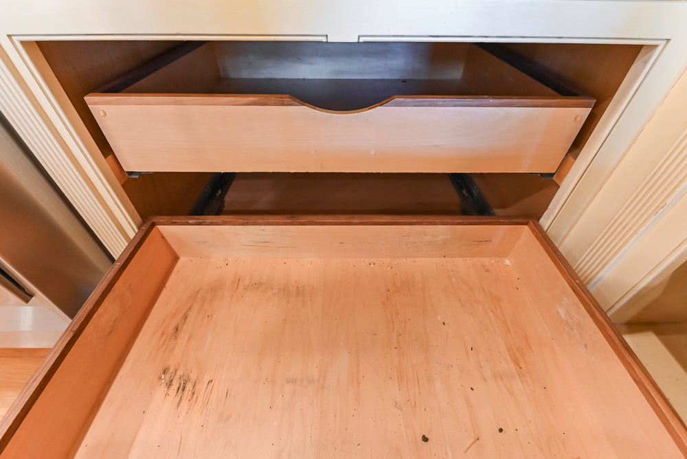 Christopher Peacock Traditional Cream Kitchen with Double Island, Granite Countertops & Appliances