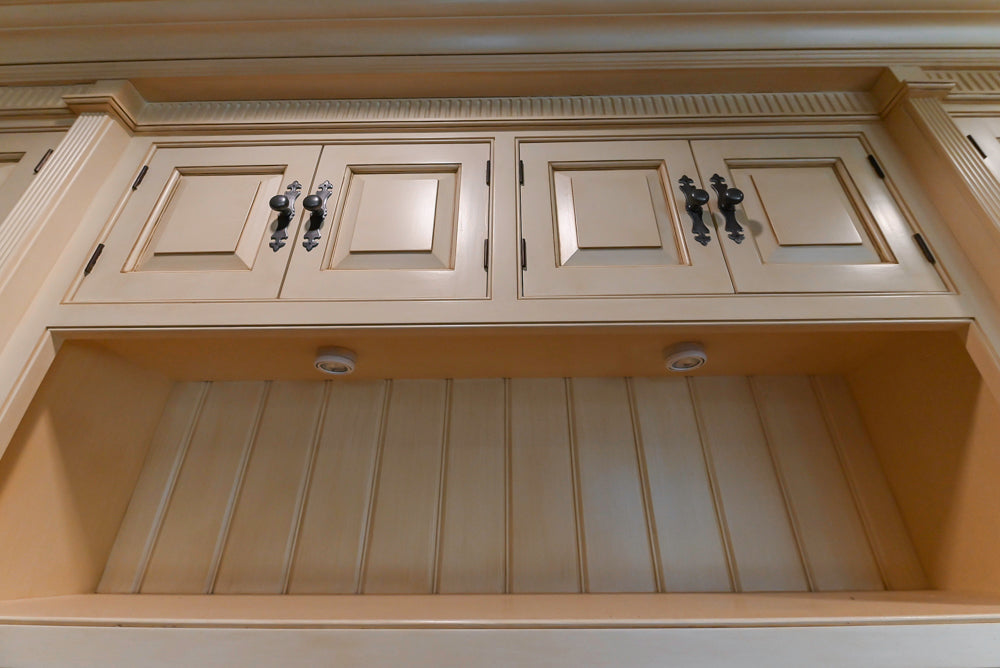 Christopher Peacock Traditional Cream Kitchen with Double Island, Granite Countertops & Appliances