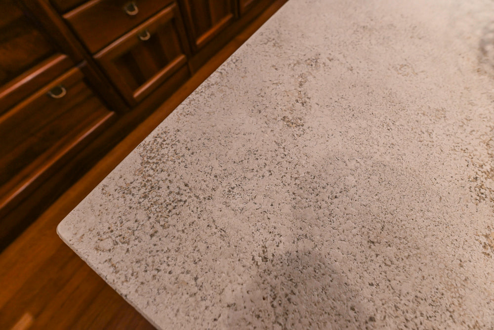 Custom Transitional Wooden Kitchen with Island, Stone Countertops and Miele Appliances