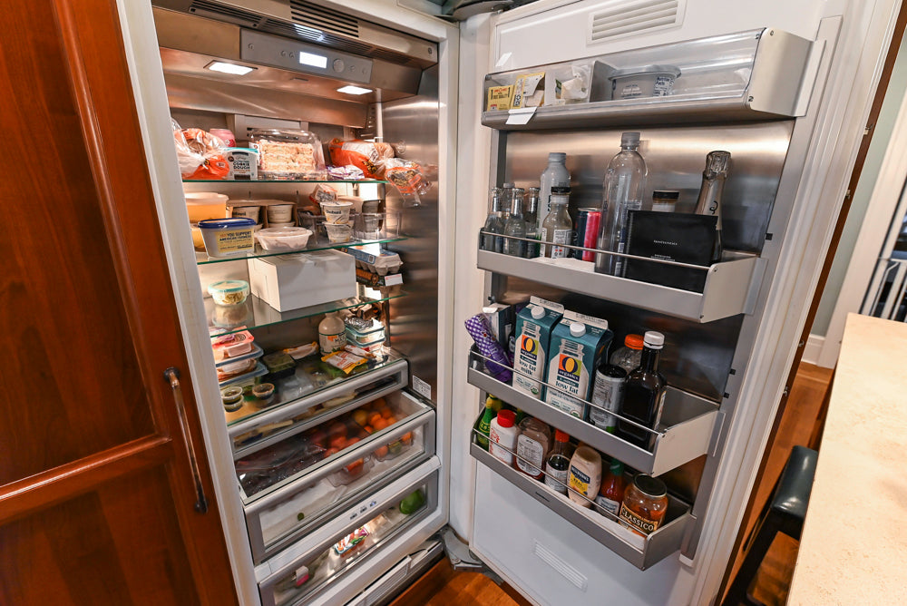 Custom Transitional Wooden Kitchen with Island, Stone Countertops and Miele Appliances